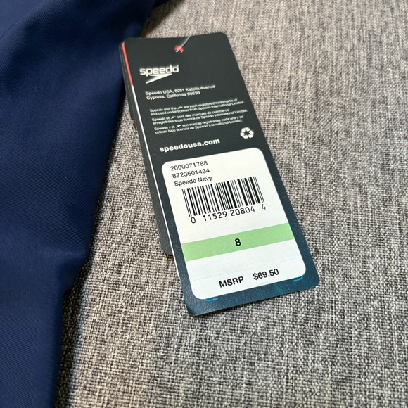 Speedo Women's Swimsuit One Piece Powerflex Ultraback Solid, Size 8 - Picture 6 of 10